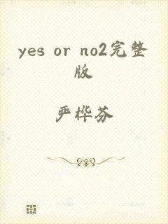 yes or no2完整版